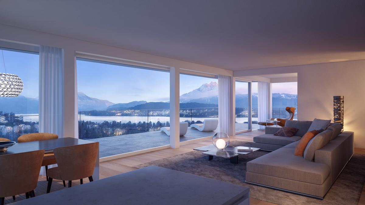 LUXURIOUS GARDEN APARTMENT WITH A FANTASTIC PANORAMA