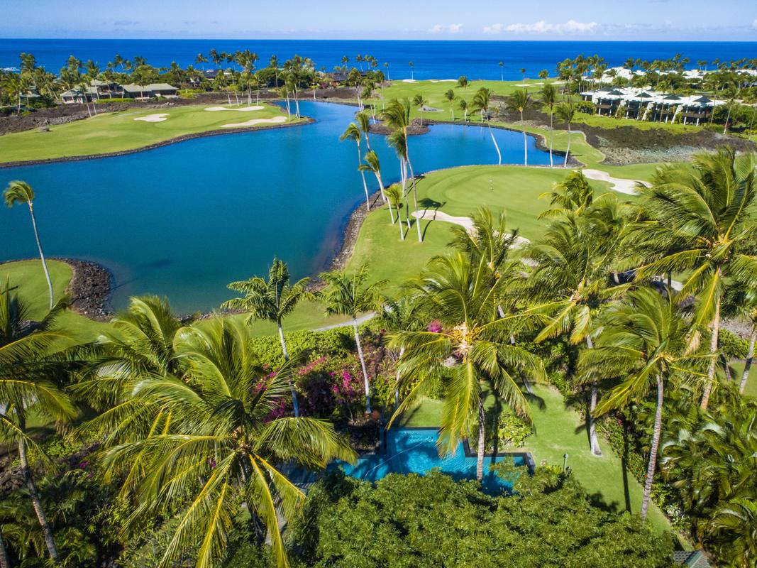 ELEGANT RESORT RETREAT AT HONOKA'OPE BAY AT MAUNA LANI Hawaii Luxury Homes Mansions For Sale