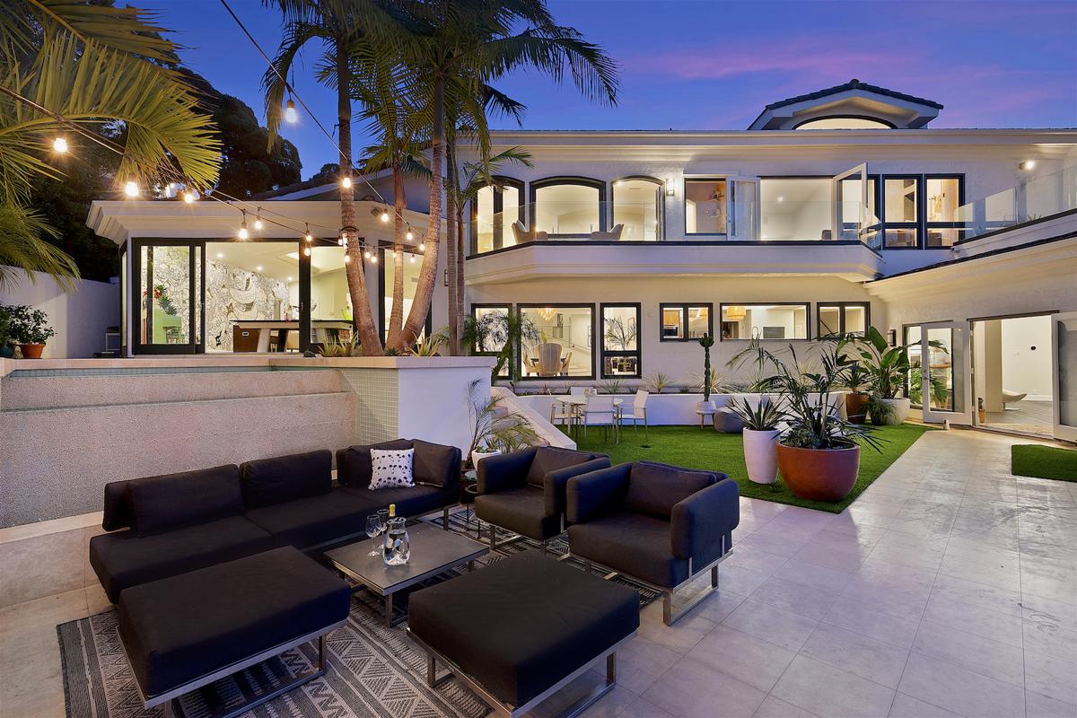 PRIVATE LA JOLLA HILLTOP ESTATE WITH PANORAMIC OCEAN VIEWS California