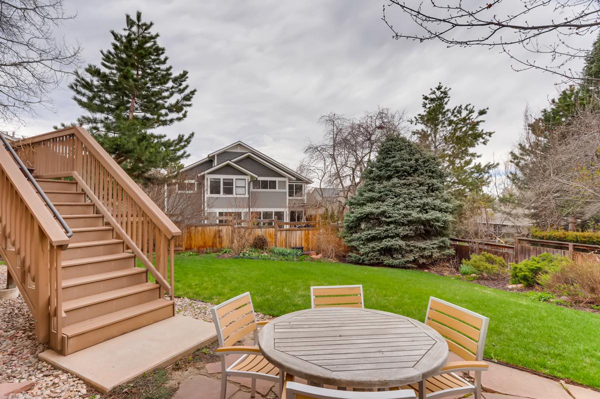 ONE OF THE BEST YARDS IN THIS COVETED NORTH BOULDER NEIGHBORHOOD