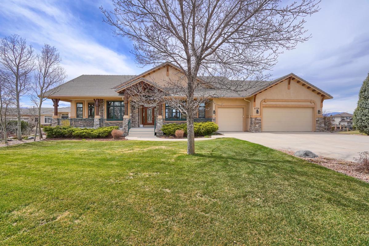 TRULY UNIQUE MASTERPIECE WITH UNOBSTRUCTED PIKES PEAK, FRONT RANGE & GOLF COURSE VIEWS