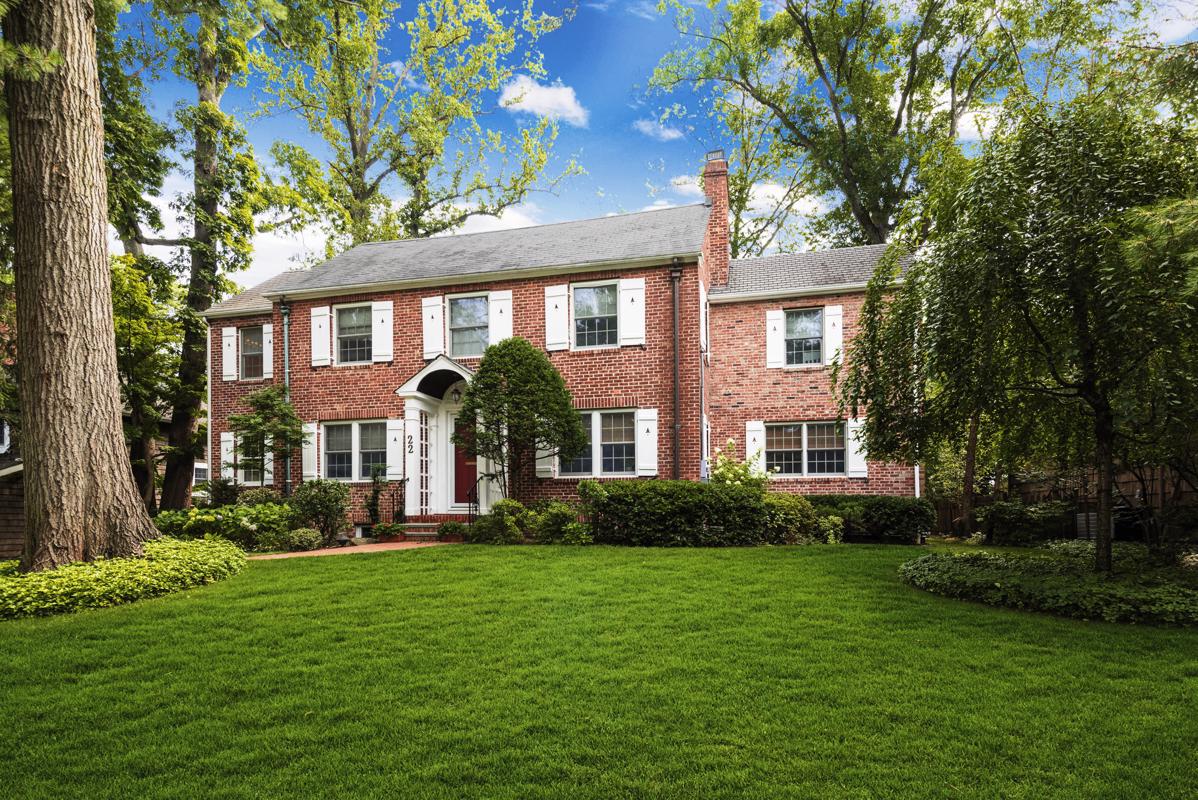 ALL BRICK CENTER HALL COLONIAL