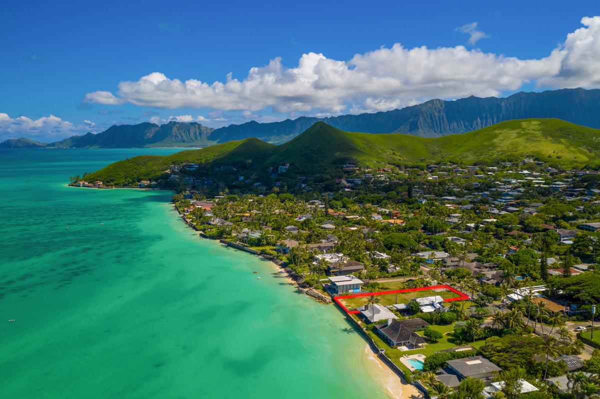 LARGE LANIKAI OCEANFRONT PARCEL Hawaii Luxury Homes Mansions For Sale Luxury Portfolio