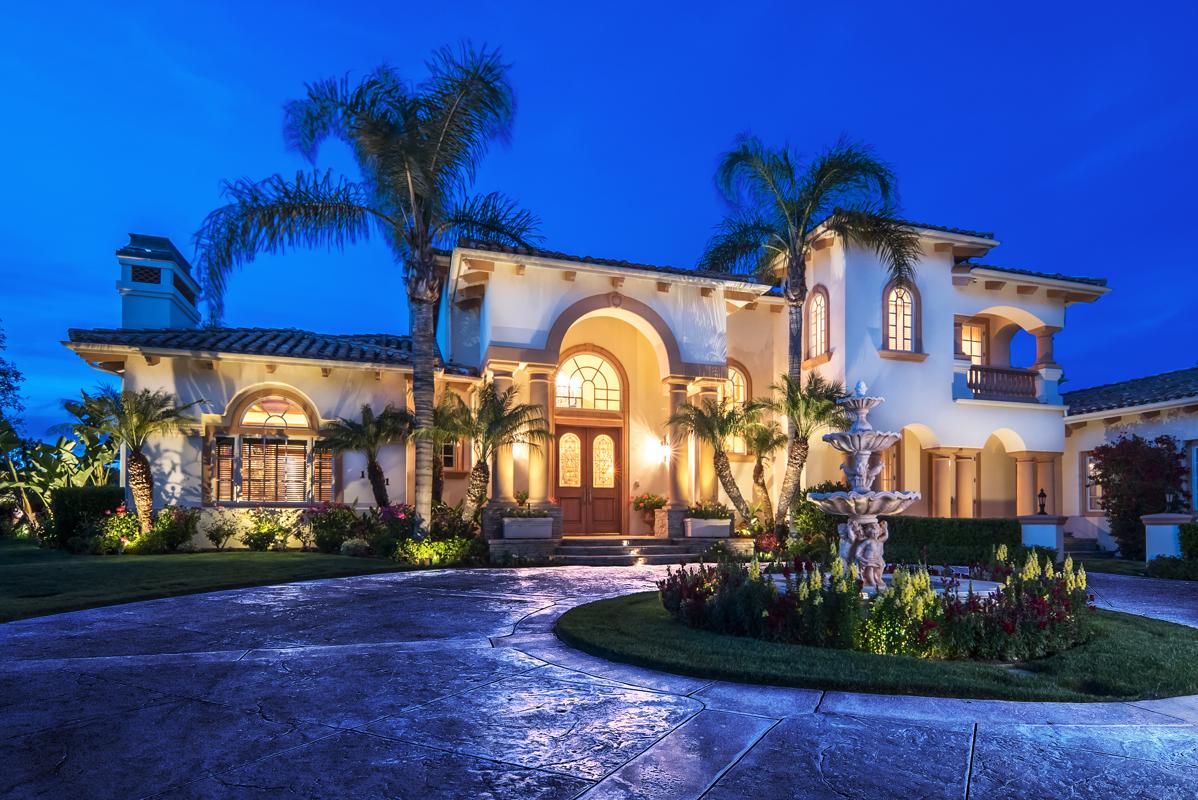 OVERLOOKING 18TH HOLE OF THE SPANISH HILLS GOLF COURSE California