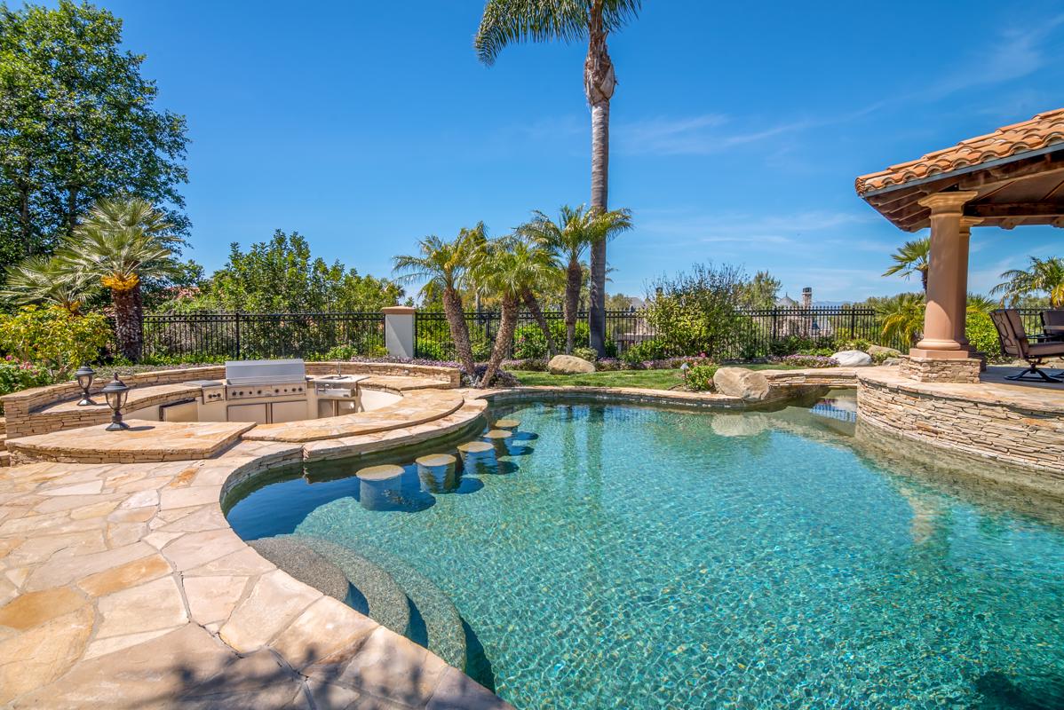 OVERLOOKING 18TH HOLE OF THE SPANISH HILLS GOLF COURSE California