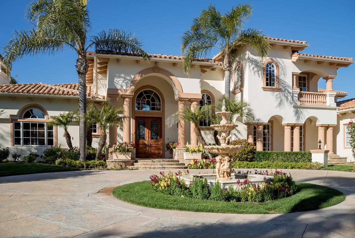 OVERLOOKING 18TH HOLE OF THE SPANISH HILLS GOLF COURSE California