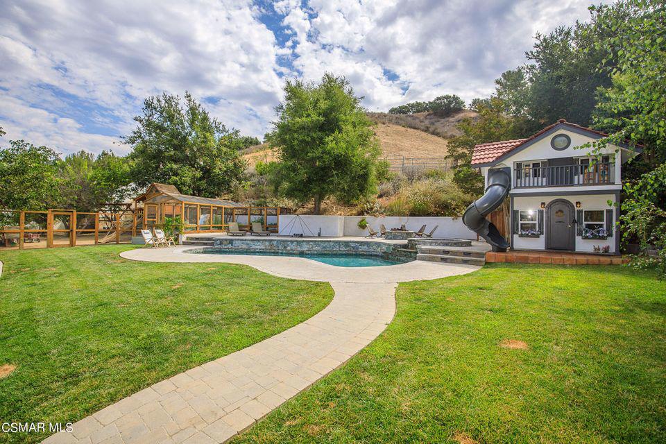 CUSTOM HOME WITH ENTERTAINER’S DREAM YARD!